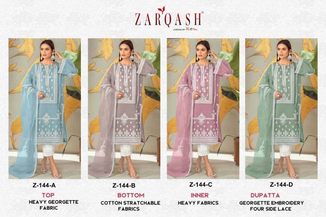 Zarqash Z 144 Readymade Pakistani Suits Catalog
